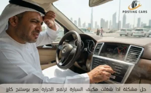 اذا شغلت مكيف السيارة ترتفع الحرارة