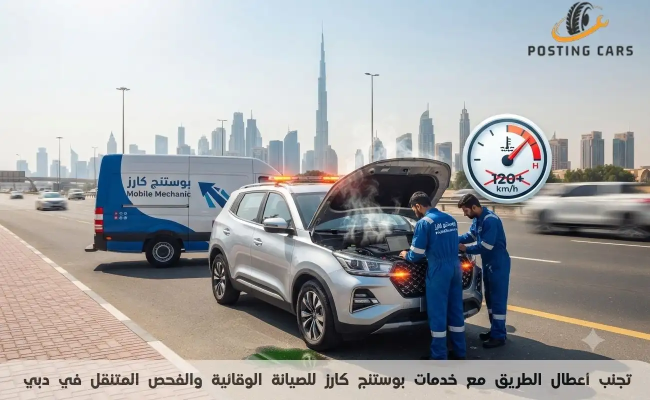 تجنب أعطال الطريق مع خدمات بوستنج كارز للصيانة الوقائية والفحص المتنقل في دبي