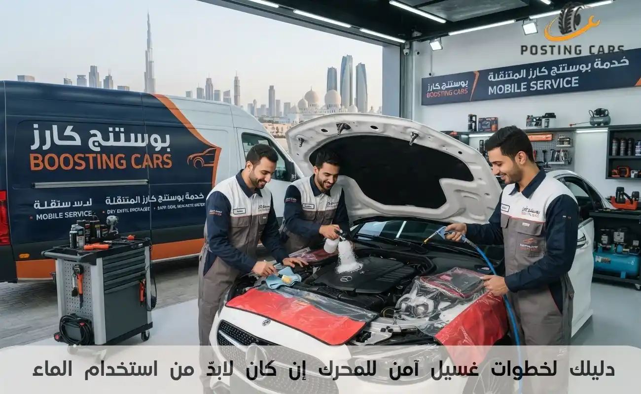 دليلك لخطوات غسيل آمن للمحرك إن كان لابدّ من استخدام الماء