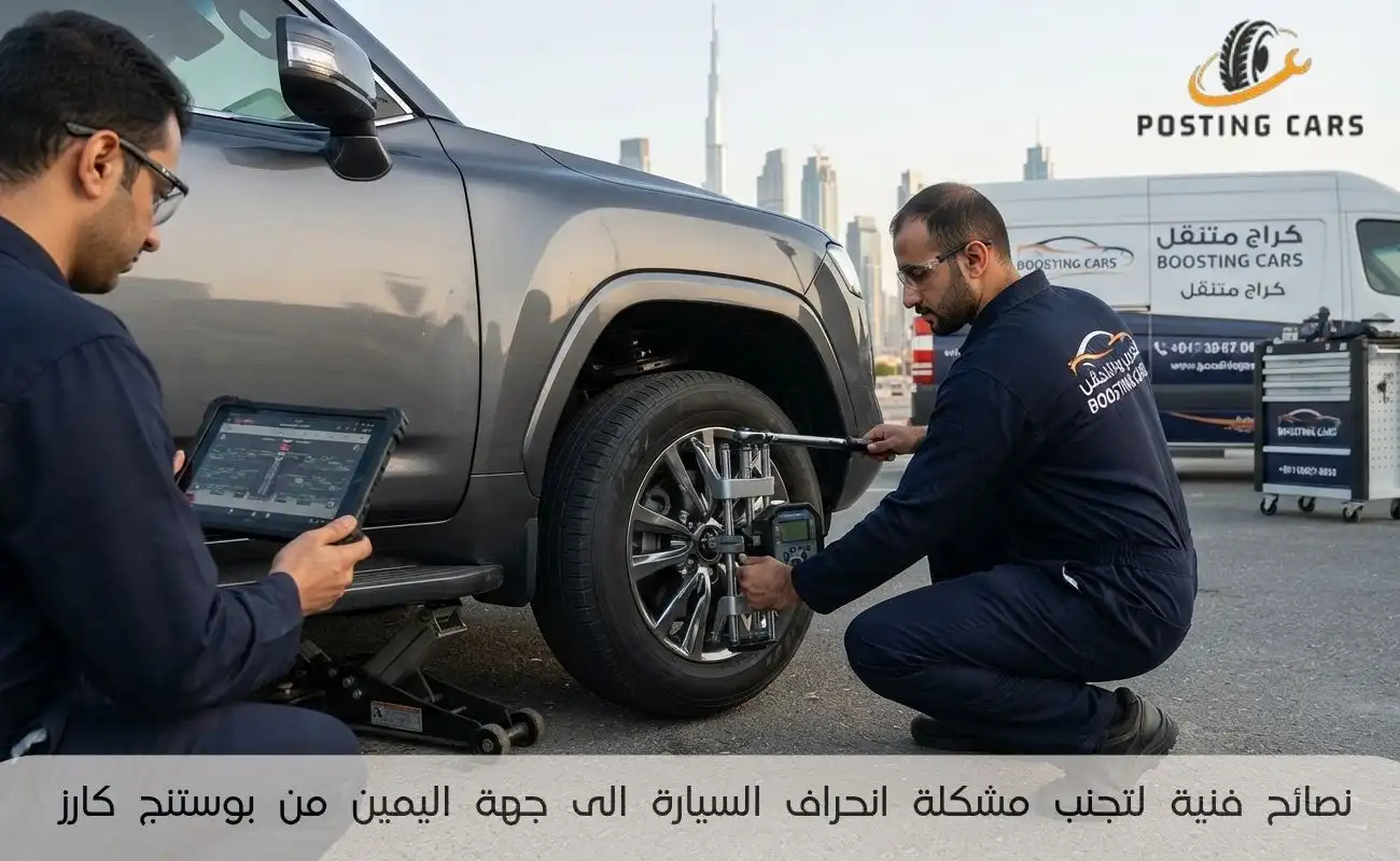 نصائح فنية لتجنب مشكلة انحراف السيارة الى جهة اليمين من بوستنج كارز
