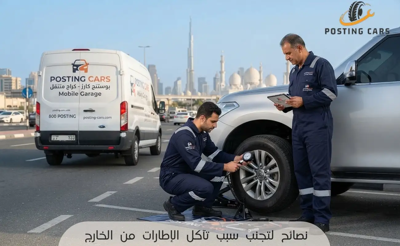 نصائح لتجنب سبب تآكل الإطارات من الخارج